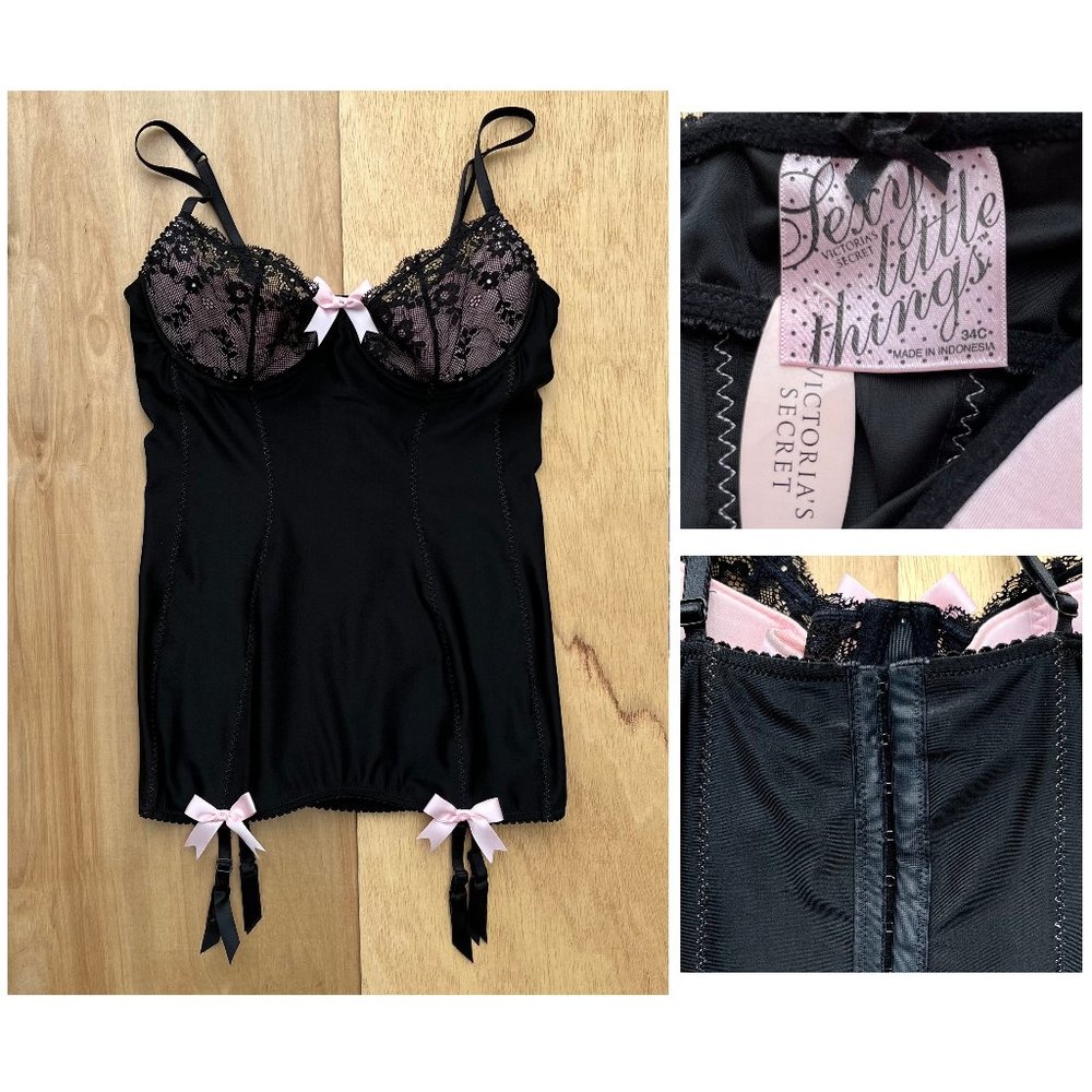 VICTORIA’S SECRET SEXY LITTLE THINGS Women’s Underwire Chemise Lingerie 34C NWT